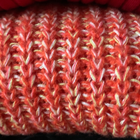 NWOT Faded Glory Orange Shaker Knit Sweater - Picture 5 of 5